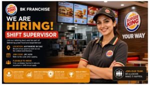 BK Franchise Shift Supervisor Jobs UAE 2026