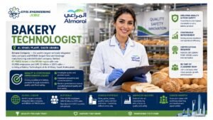 Bakery Technologist Jobs Almarai Al Kharj Saudi Arabia 2026 