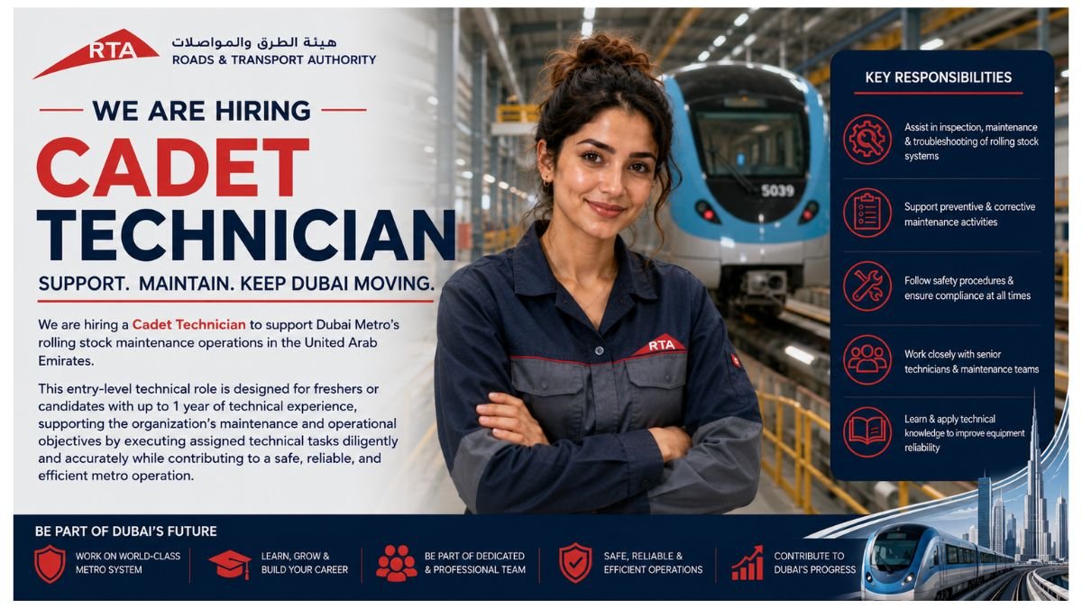 Cadet Technician Jobs UAE 2026