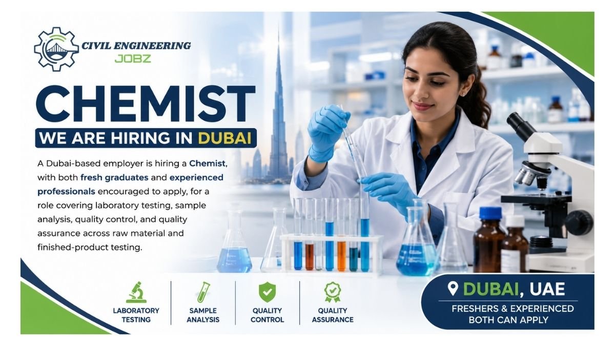 Chemist Jobs Dubai UAE 2026