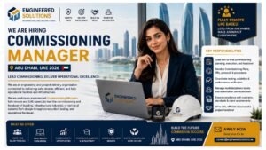 Commissioning Manager Jobs UAE 2026