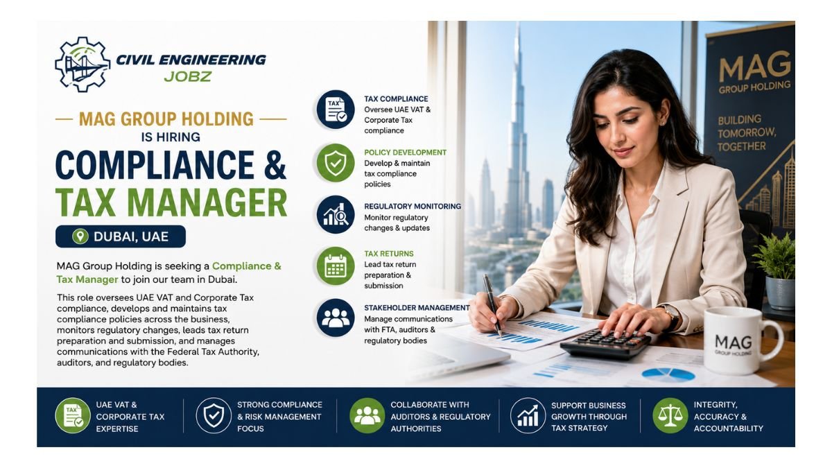 Compliance & Tax Manager Jobs Dubai 2026