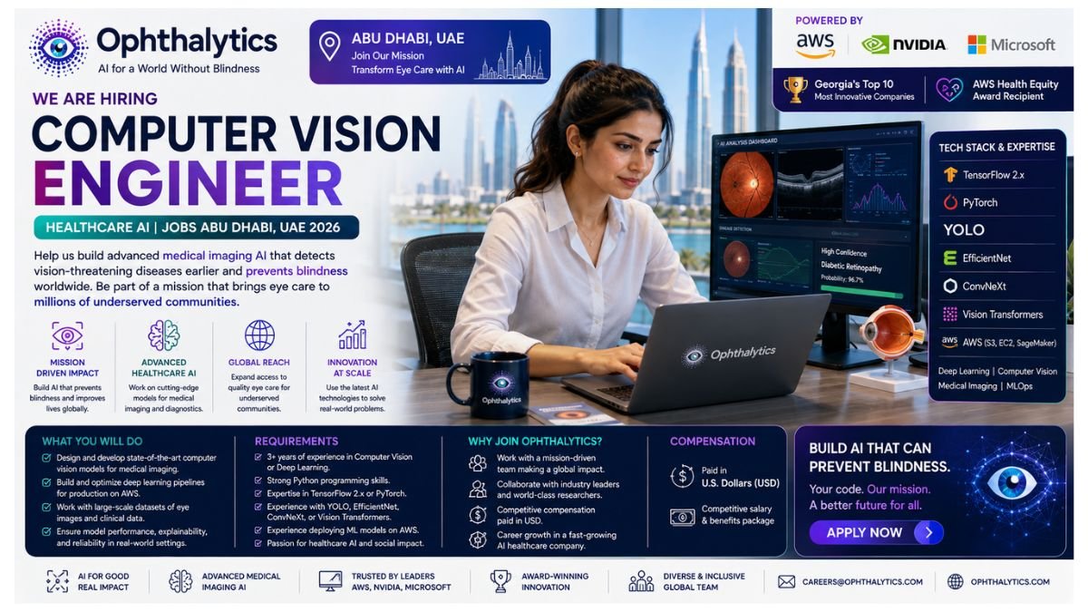 Computer Vision Engineer Healthcare AI Jobs UAE 2026