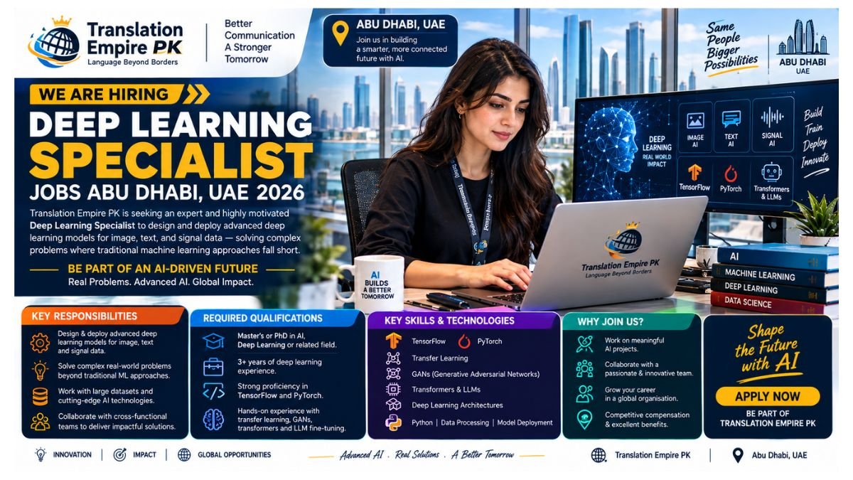 Deep Learning Specialist Jobs UAE 2026