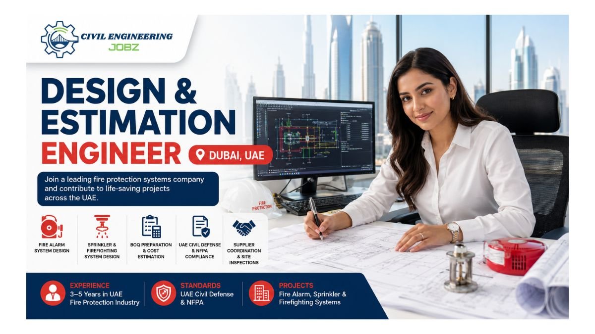 Design & Estimation Engineer Jobs Dubai UAE 2026 