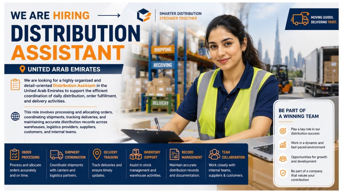 Distribution Assistant Jobs UAE 2026