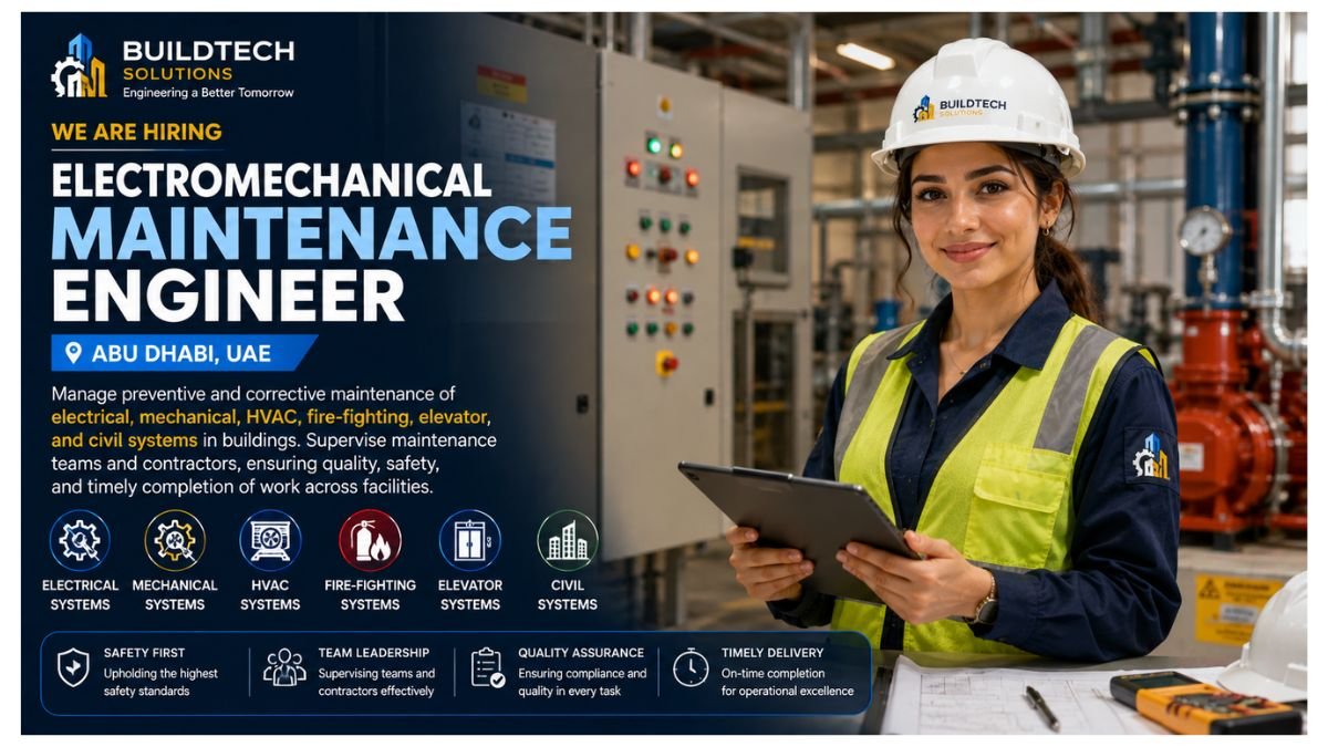 Electromechanical Maintenance Engineer Jobs Abu Dhabi 2026