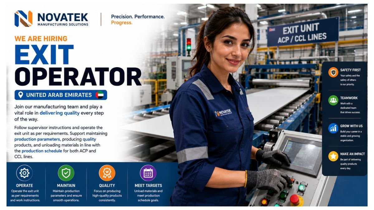 Exit Operator Jobs UAE 2026