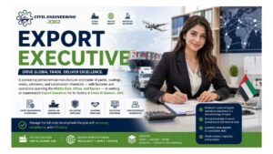 Export Executive Jobs Umm Al Quwain UAE 2026 