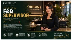 F&B Supervisor Jobs UAE 2026