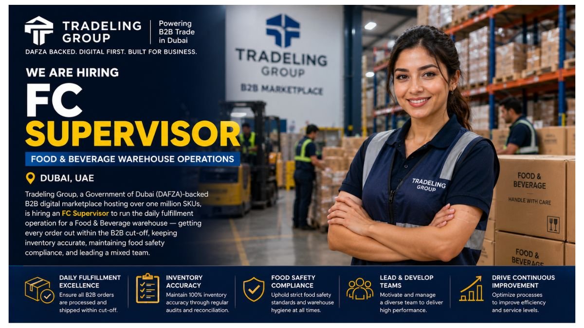 FC Supervisor Jobs UAE 2026