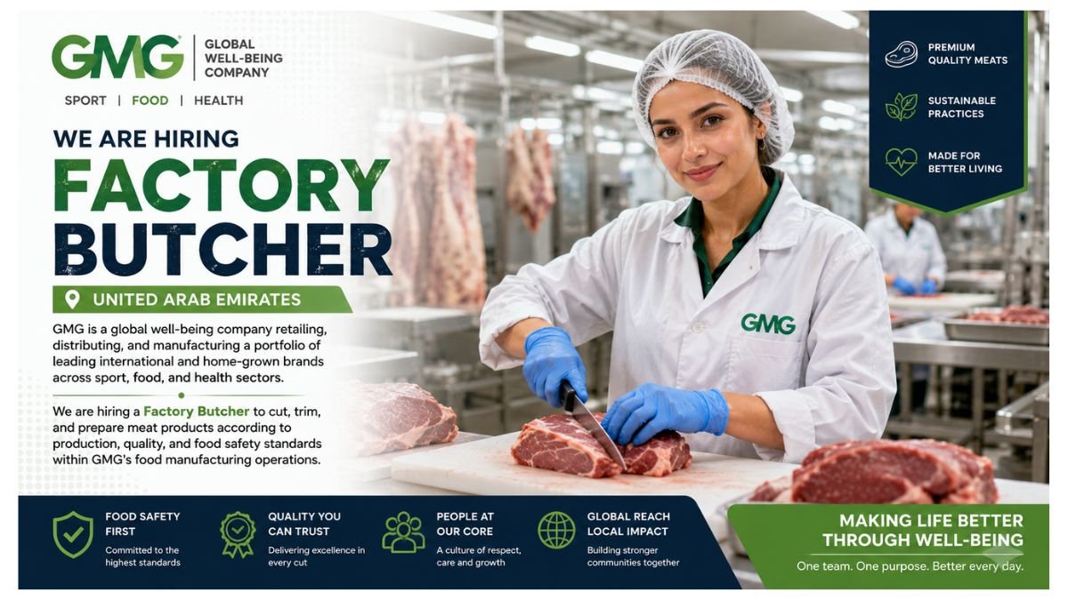 Factory Butcher Jobs UAE 2026