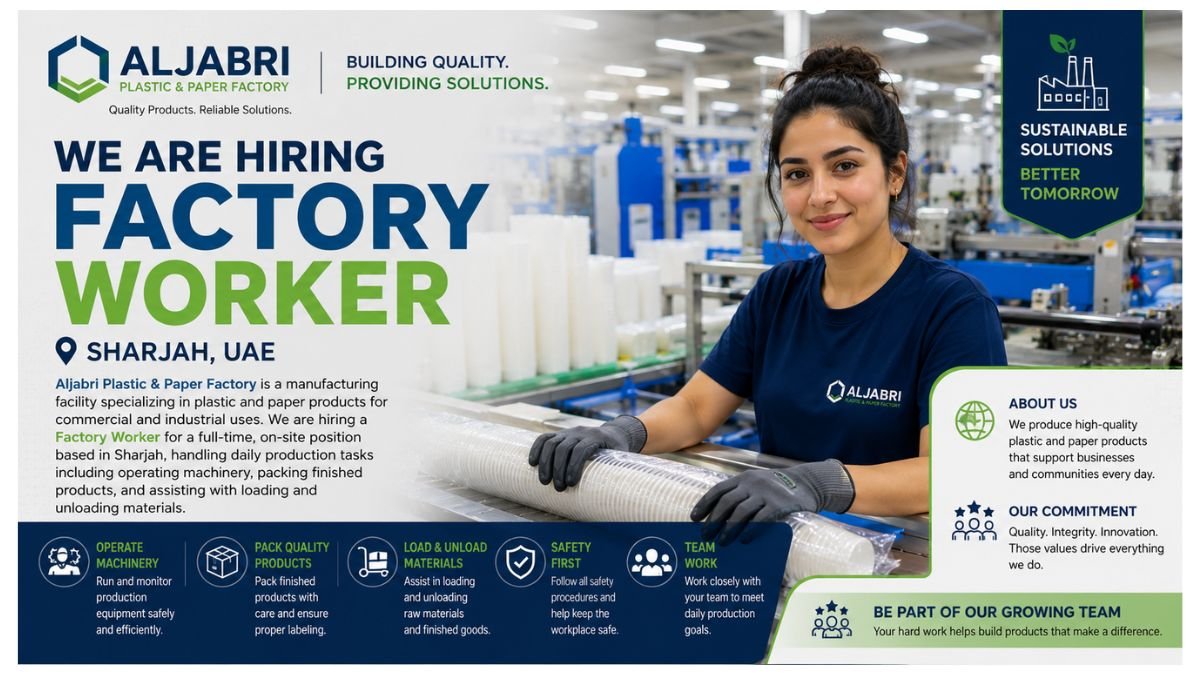 Factory Worker Jobs UAE 2026