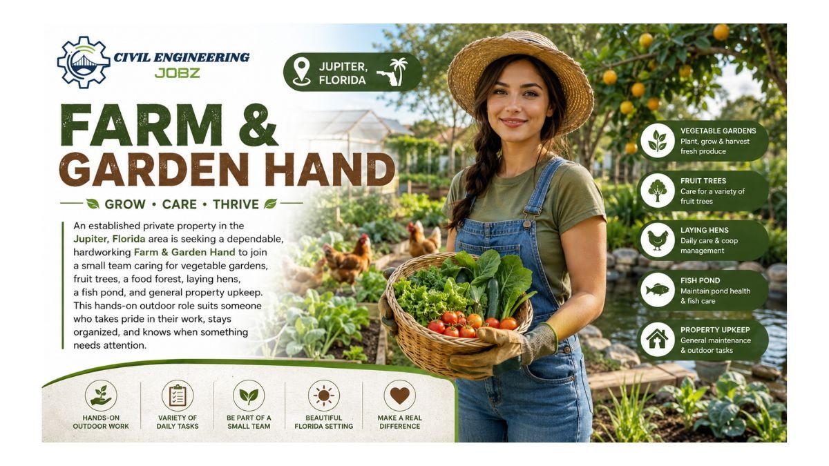 Farm & Garden Hand Jobs Palm Beach FL 2026