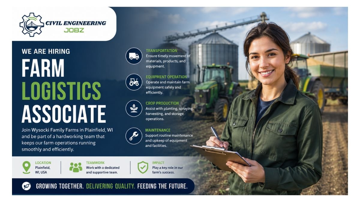 Farm Logistics Associate Jobs Plainfield WI 2026