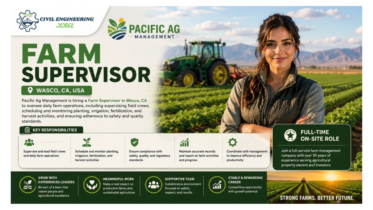 Farm Supervisor Jobs Wasco CA 2026