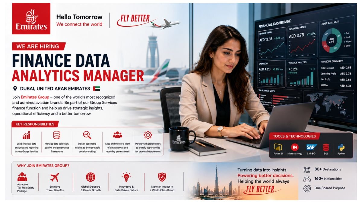 Finance Data Analytics Manager Jobs Dubai UAE 2026