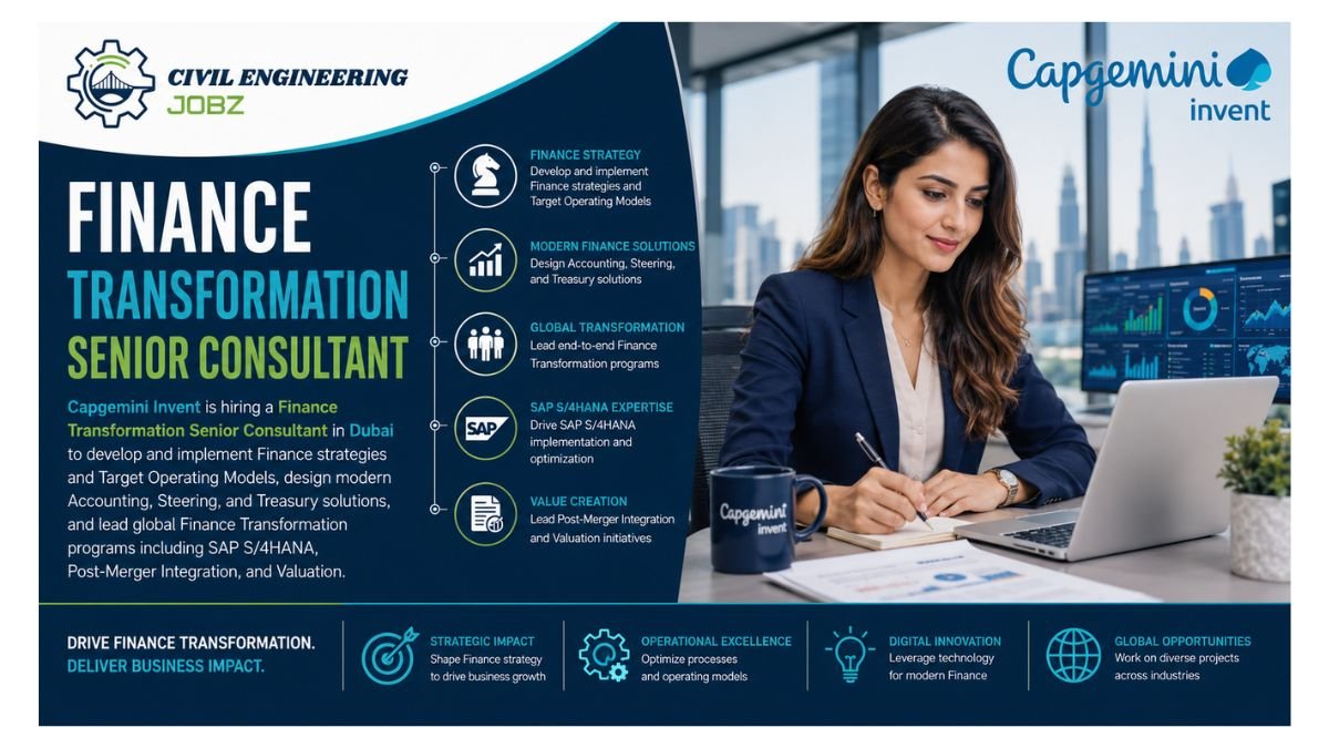 Finance Transformation Senior Consultant Jobs Dubai 2026