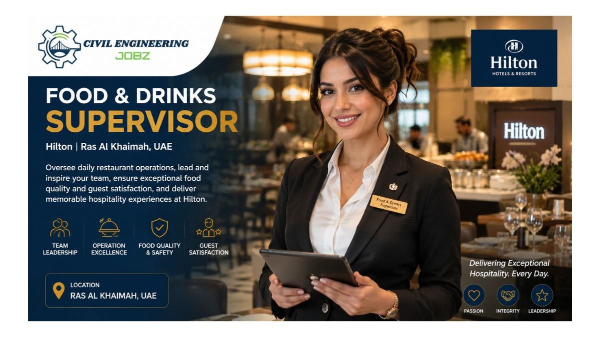 Food & Drinks Supervisor Jobs Ras Al Khaimah 2026