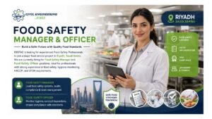 Food Safety Manager & Officer Jobs Riyadh 2026