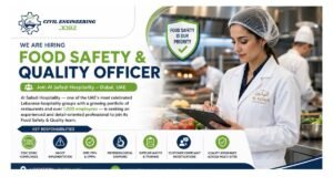 Food Safety & Quality Officer Jobs Dubai UAE 2026