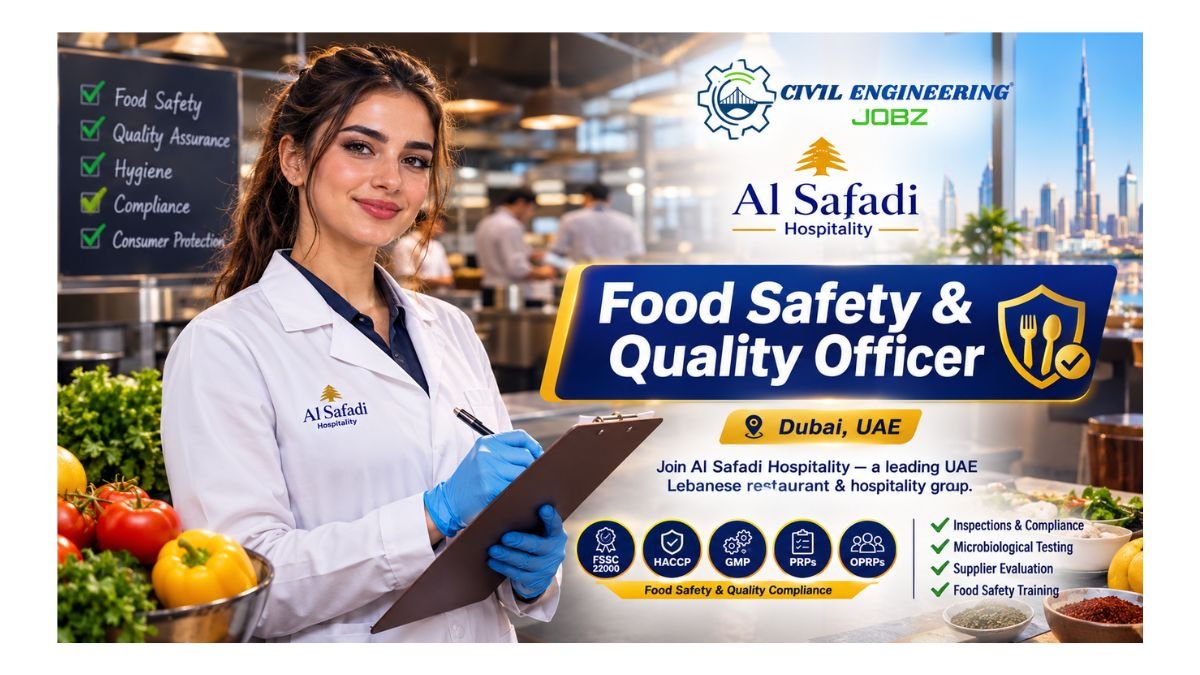 Food Safety & Quality Officer Jobs Dubai UAE 2026