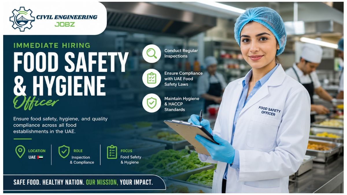Food Safety and Hygiene Officer Jobs UAE 2026