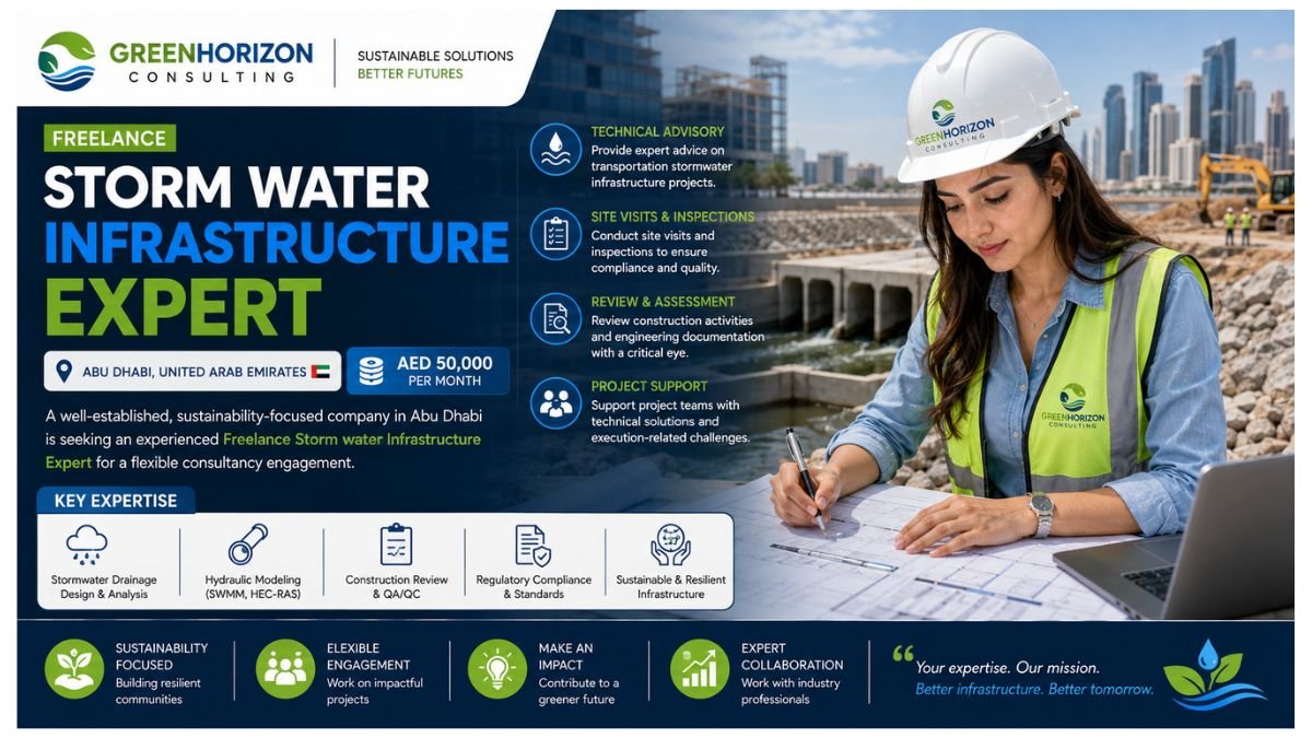 Freelance Storm water Infrastructure Expert Jobs UAE 2026