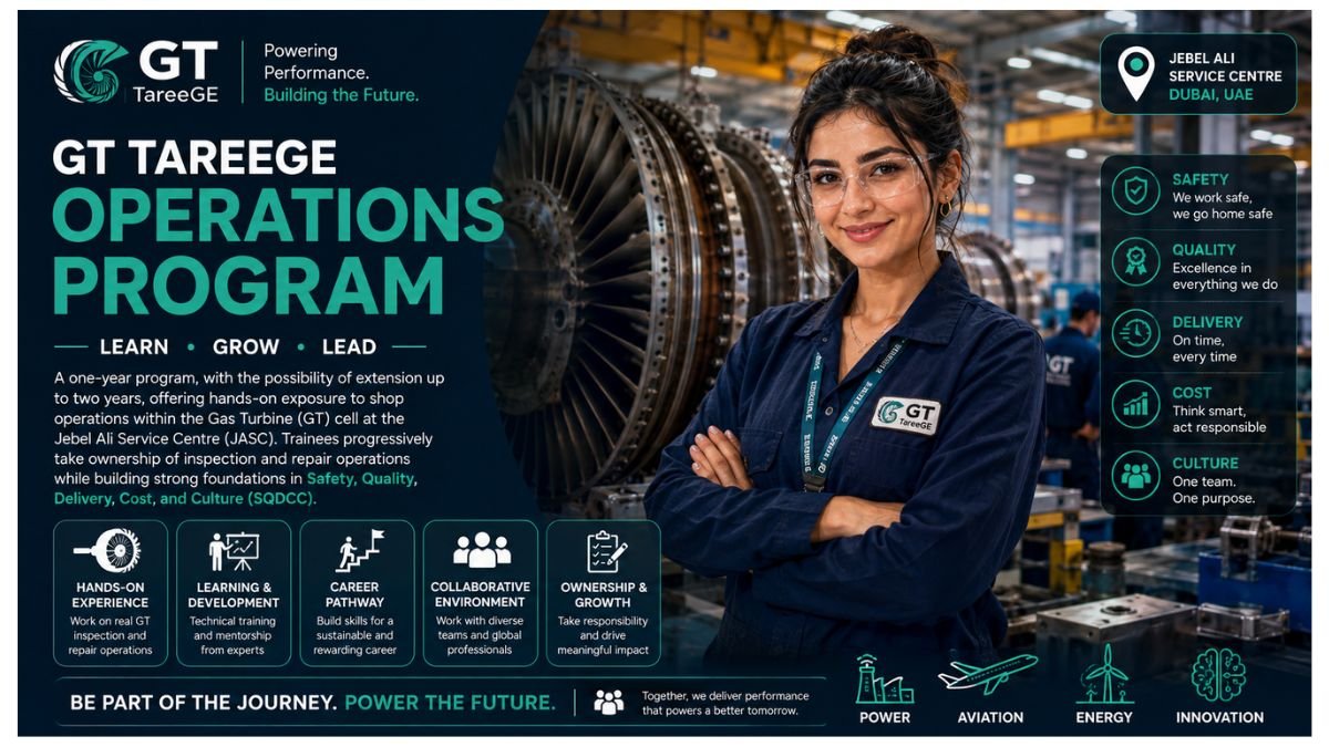 GT TareeGE Operations Program Jobs UAE 2026