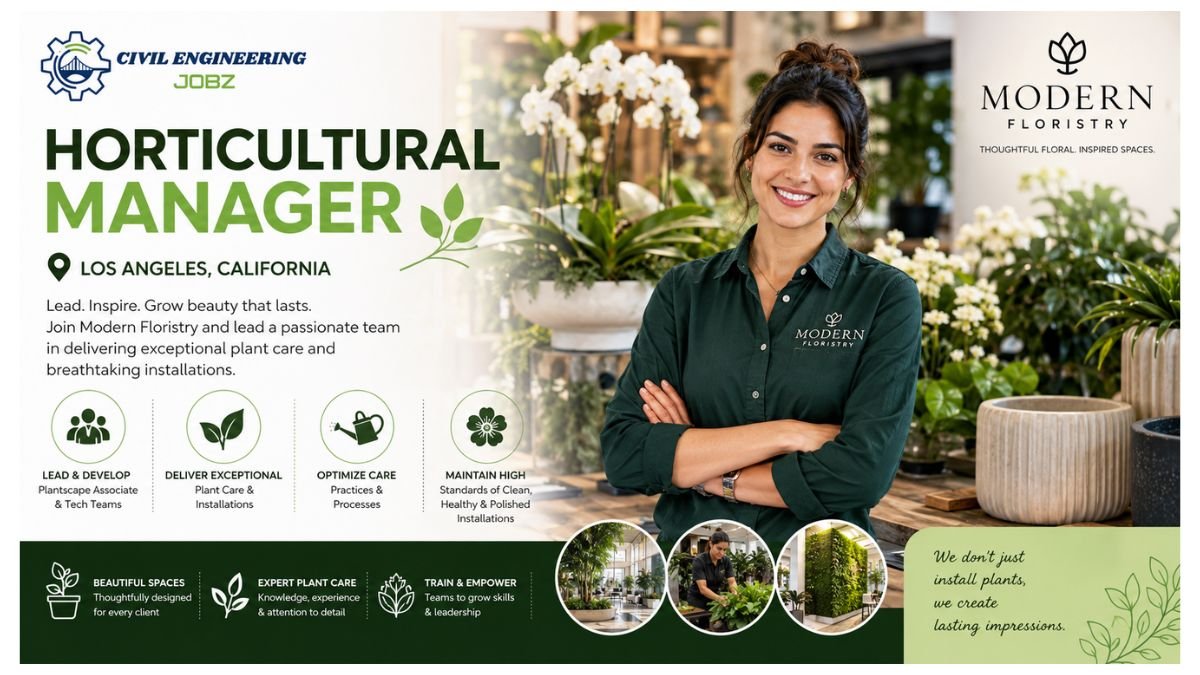 Horticultural Manager Jobs Los Angeles CA 2026