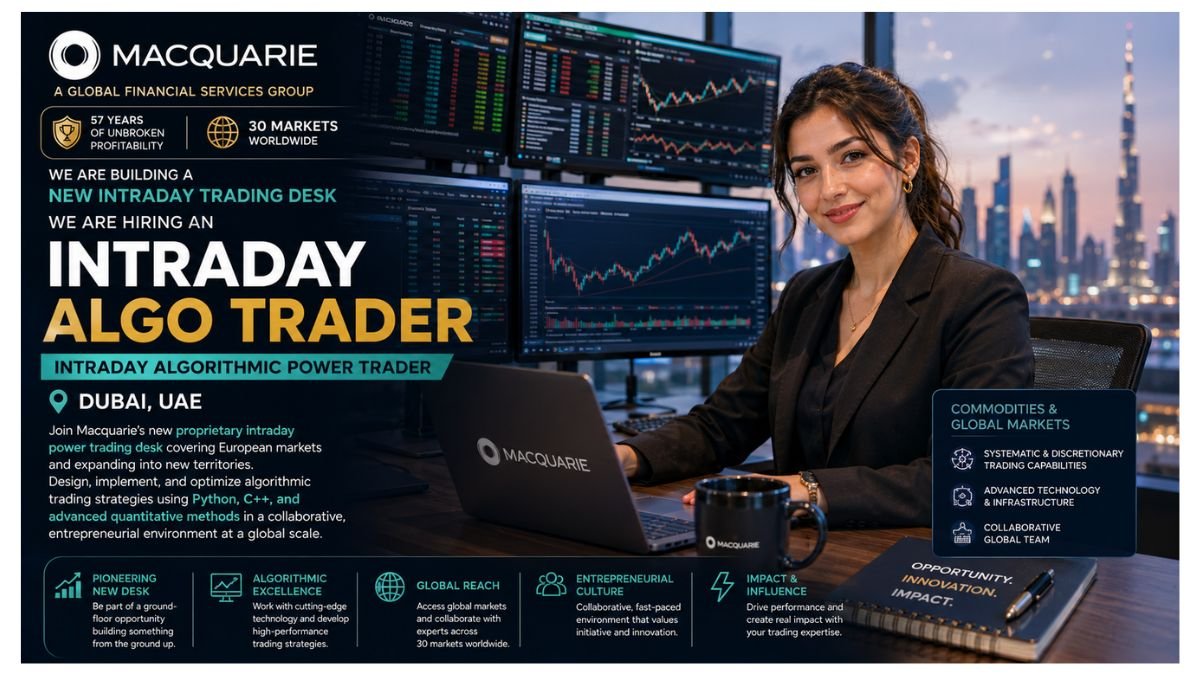 Intraday Al go Trader Jobs Dubai UAE 2026