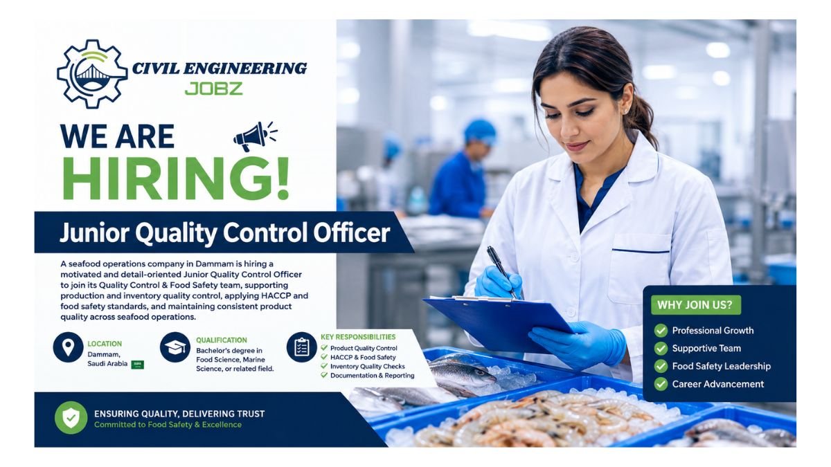Junior Quality Control Officer Jobs Dammam 2026