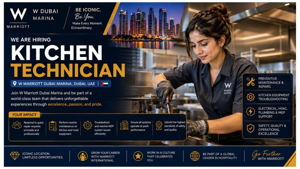 Kitchen Technician Jobs Dubai UAE 2026
