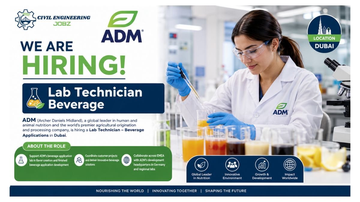 Lab Technician Beverage Jobs Dubai 2026