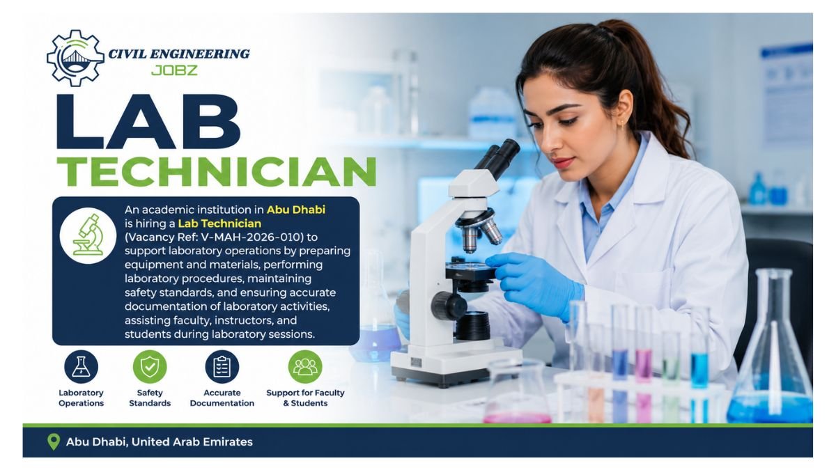 Lab Technician Jobs Abu Dhabi 2026