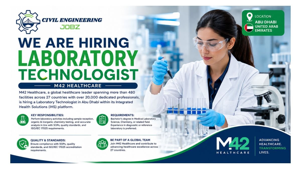 Laboratory Technologist Jobs Abu Dhabi 2026 