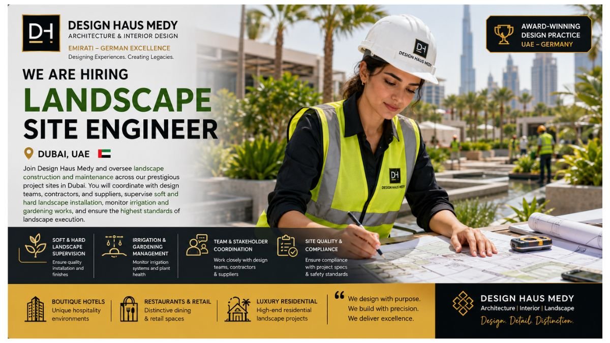 Landscape Site Engineer Jobs Dubai UAE 2026