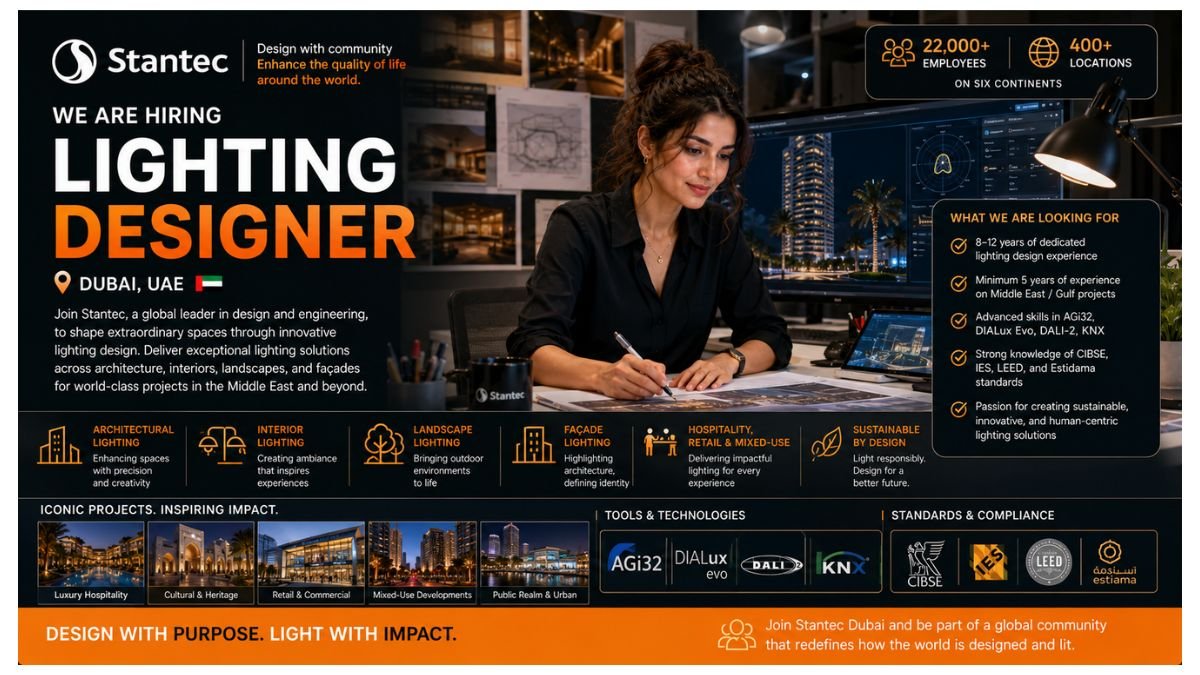 Lighting Designer Jobs Dubai UAE 2026