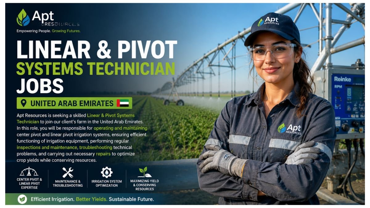 Linear & Pivot Systems Technician Jobs UAE 2026