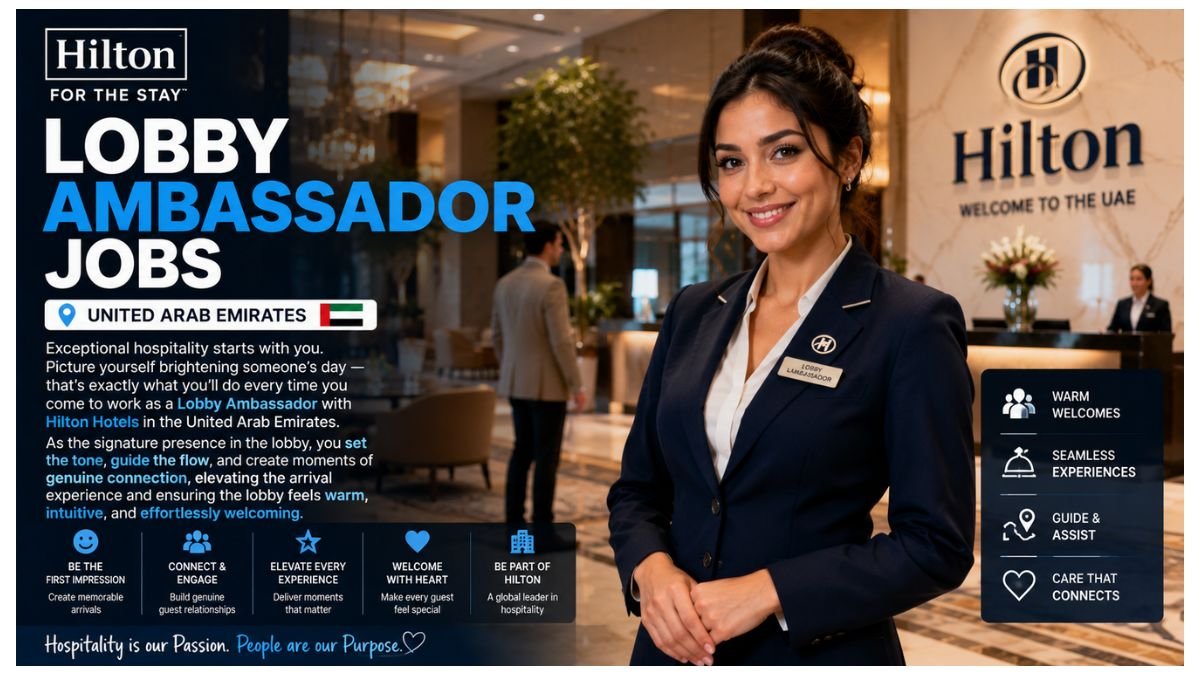 Lobby Ambassador Jobs UAE 2026