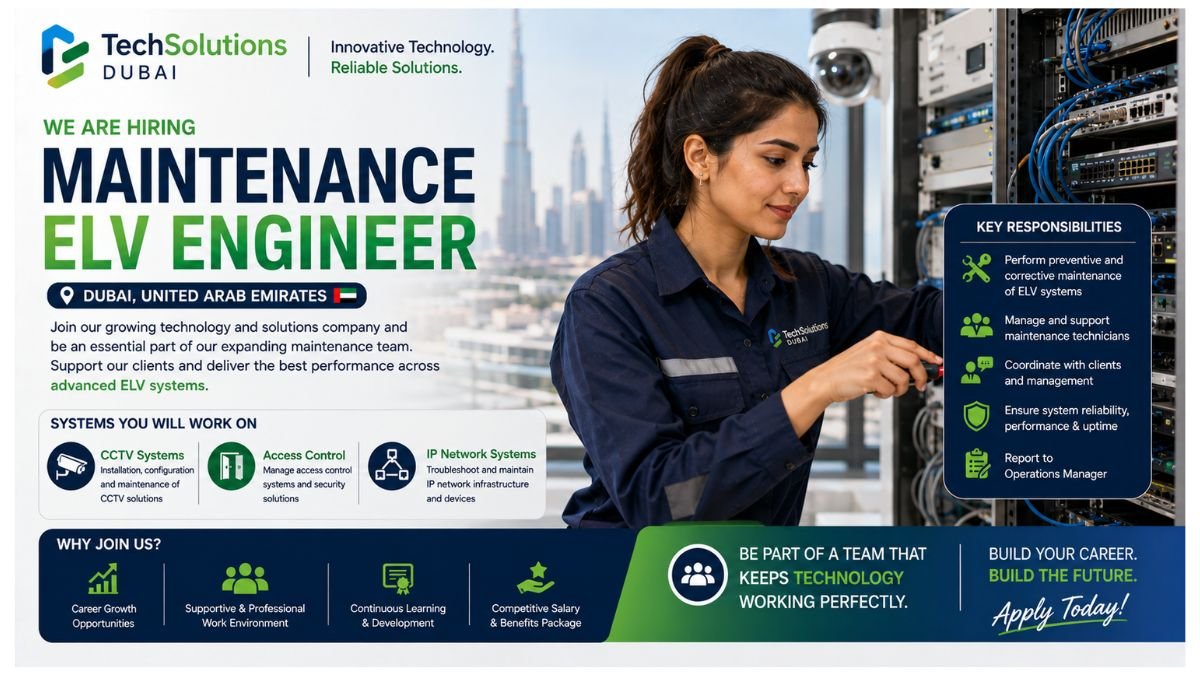 Maintenance Engineer Jobs Dubai UAE 2026