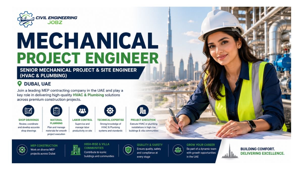 Mechanical Project Engineer Jobs Dubai UAE 2026