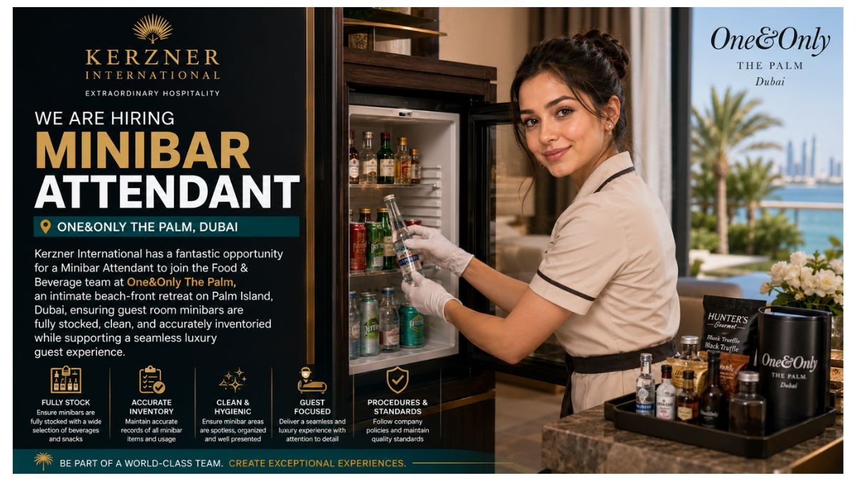 Minibar Attendant Jobs Dubai 2026