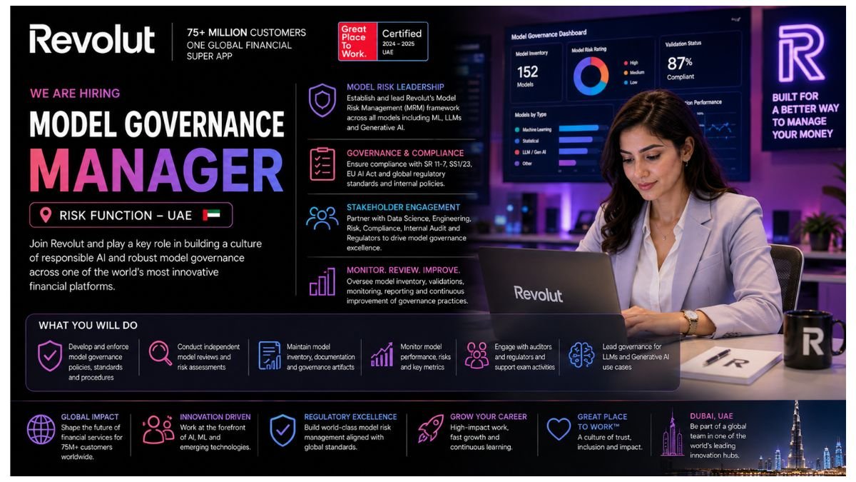 Model Governance Manager Jobs UAE 2026