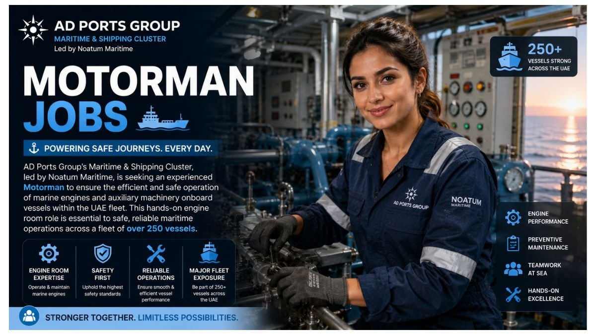 Motorman Jobs UAE 2026