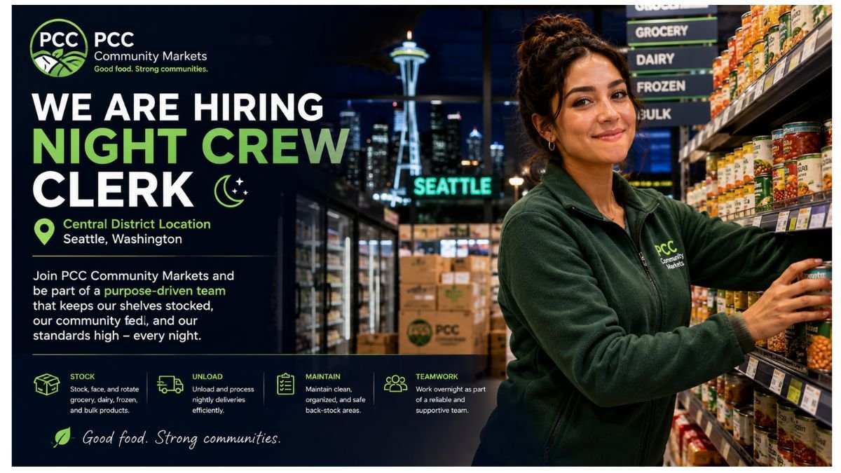 Night Crew Clerk Jobs Seattle 2026