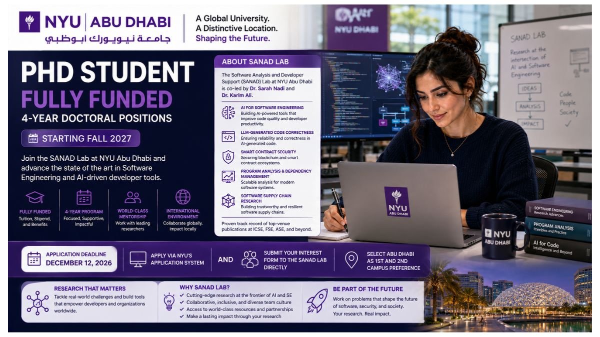 PhD Student Jobs Abu Dhabi UAE 2026