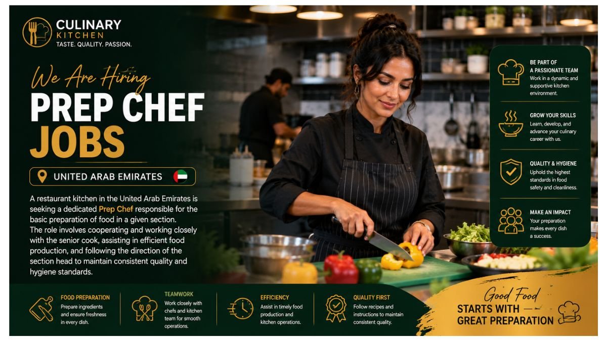 Prep Chef Jobs UAE 2026