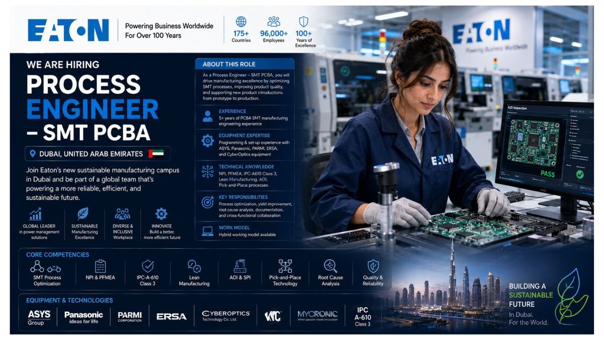 Process Engineer SMT Jobs Dubai 2026