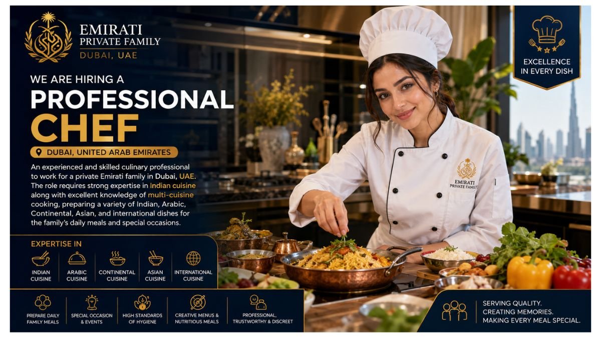 Professional Chef Jobs UAE 2026